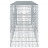 NNEVL Gabion Basket with Cover 400x100x150 cm Galvanised Iron