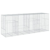 NNEVL Gabion Basket with Cover 400x100x150 cm Galvanised Iron