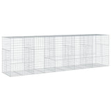 NNEVL Gabion Basket with Cover 500x100x150 cm Galvanised Iron
