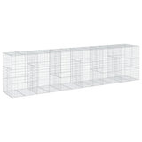 NNEVL Gabion Basket with Cover 600x100x150 cm Galvanised Iron