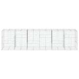 NNEVL Gabion Basket with Cover 600x100x150 cm Galvanised Iron