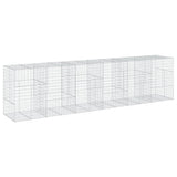 NNEVL Gabion Basket with Cover 600x100x150 cm Galvanised Iron