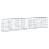 NNEVL Gabion Basket with Cover 700x100x150 cm Galvanised Iron