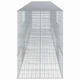 NNEVL Gabion Basket with Cover 700x100x150 cm Galvanised Iron