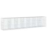 NNEVL Gabion Basket with Cover 700x100x150 cm Galvanised Iron
