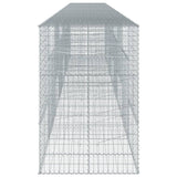 NNEVL Gabion Basket with Cover 800x100x150 cm Galvanised Iron