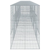 NNEVL Gabion Basket with Cover 1000x100x150 cm Galvanised Iron