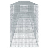 NNEVL Gabion Basket with Cover 1100x100x150 cm Galvanised Iron