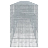 NNEVL Gabion Basket with Cover 1200x100x150 cm Galvanised Iron