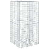 NNEVL Gabion Basket with Cover 100x100x200 cm Galvanised Iron