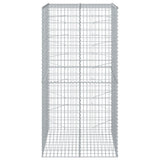 NNEVL Gabion Basket with Cover 100x100x200 cm Galvanised Iron