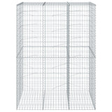 NNEVL Gabion Basket with Cover 150x100x200 cm Galvanised Iron