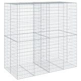 NNEVL Gabion Basket with Cover 200x100x200 cm Galvanised Iron