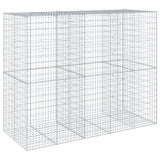 NNEVL Gabion Basket with Cover 250x100x200 cm Galvanised Iron