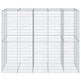 NNEVL Gabion Basket with Cover 250x100x200 cm Galvanised Iron
