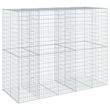 NNEVL Gabion Basket with Cover 250x100x200 cm Galvanised Iron