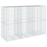 NNEVL Gabion Basket with Cover 300x100x200 cm Galvanised Iron