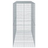NNEVL Gabion Basket with Cover 300x100x200 cm Galvanised Iron