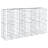 NNEVL Gabion Basket with Cover 350x100x200 cm Galvanised Iron