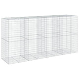 NNEVL Gabion Basket with Cover 400x100x200 cm Galvanised Iron