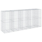 NNEVL Gabion Basket with Cover 450x100x200 cm Galvanised Iron