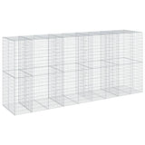 NNEVL Gabion Basket with Cover 450x100x200 cm Galvanised Iron
