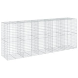 NNEVL Gabion Basket with Cover 500x100x200 cm Galvanised Iron