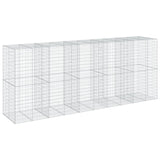 NNEVL Gabion Basket with Cover 500x100x200 cm Galvanised Iron