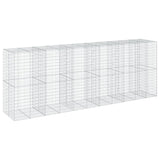 NNEVL Gabion Basket with Cover 550x100x200 cm Galvanised Iron