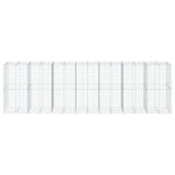 NNEVL Gabion Basket with Cover 700x100x200 cm Galvanised Iron