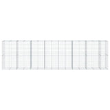 NNEVL Gabion Basket with Cover 750x100x200 cm Galvanised Iron