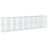 NNEVL Gabion Basket with Cover 800x100x200 cm Galvanised Iron