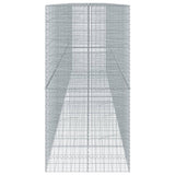 NNEVL Gabion Basket with Cover 850x100x200 cm Galvanised Iron