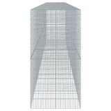 NNEVL Gabion Basket with Cover 900x100x200 cm Galvanised Iron