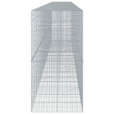 NNEVL Gabion Basket with Cover 950x100x200 cm Galvanised Iron