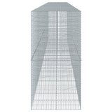 NNEVL Gabion Basket with Cover 1000x100x200 cm Galvanised Iron