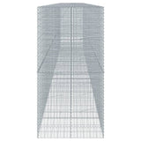 NNEVL Gabion Basket with Cover 1150x100x200 cm Galvanised Iron