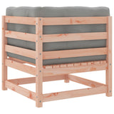 NNEVL 2 Piece Garden Sofa Set with Cushions Solid Wood Douglas Fir