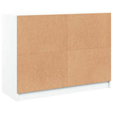 NNEVL Sideboard White 102x37x75.5 cm Engineered Wood