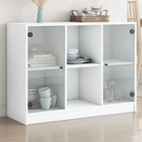 NNEVL Sideboard White 102x37x75.5 cm Engineered Wood