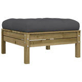 NNEVL 4 Piece Garden Sofa Set with Cushions Impregnated Wood Pine
