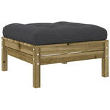 NNEVL 4 Piece Garden Sofa Set with Cushions Impregnated Wood Pine