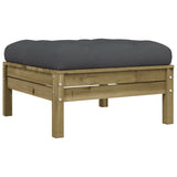 NNEVL 7 Piece Garden Sofa Set with Cushions Impregnated Wood Pine
