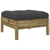 NNEVL 7 Piece Garden Sofa Set with Cushions Impregnated Wood Pine