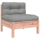 NNEVL 6 Piece Garden Sofa Set with Cushions Solid Wood Douglas Fir