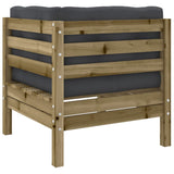 NNEVL 6 Piece Garden Sofa Set with Cushions Impregnated Wood Pine