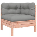 NNEVL 9 Piece Garden Sofa Set with Cushions Solid Wood Douglas Fir