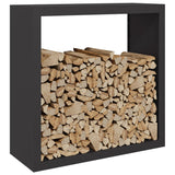 NNEVL Firewood Rack Black 100x40x100 cm Steel