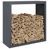 NNEVL Firewood Rack Anthracite 100x40x100 cm Steel