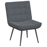 NNEVL Relaxing Chair Dark Grey 64x74x84 cm Velvet